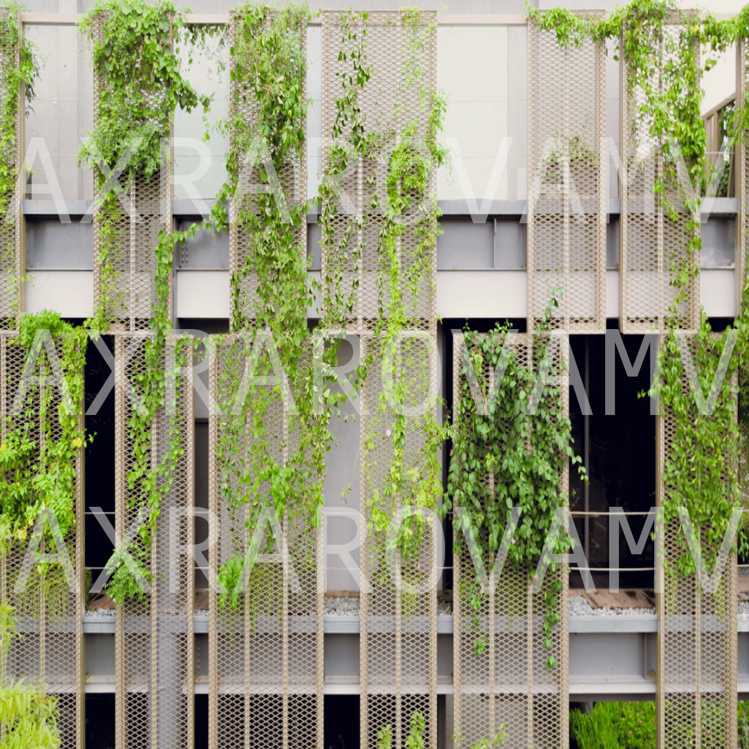 Фасадные кассеты из сетки просечно-вытяжной